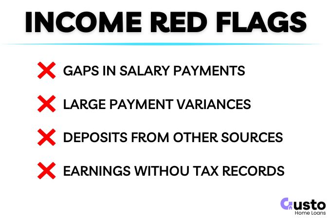 Bank statement income red flags